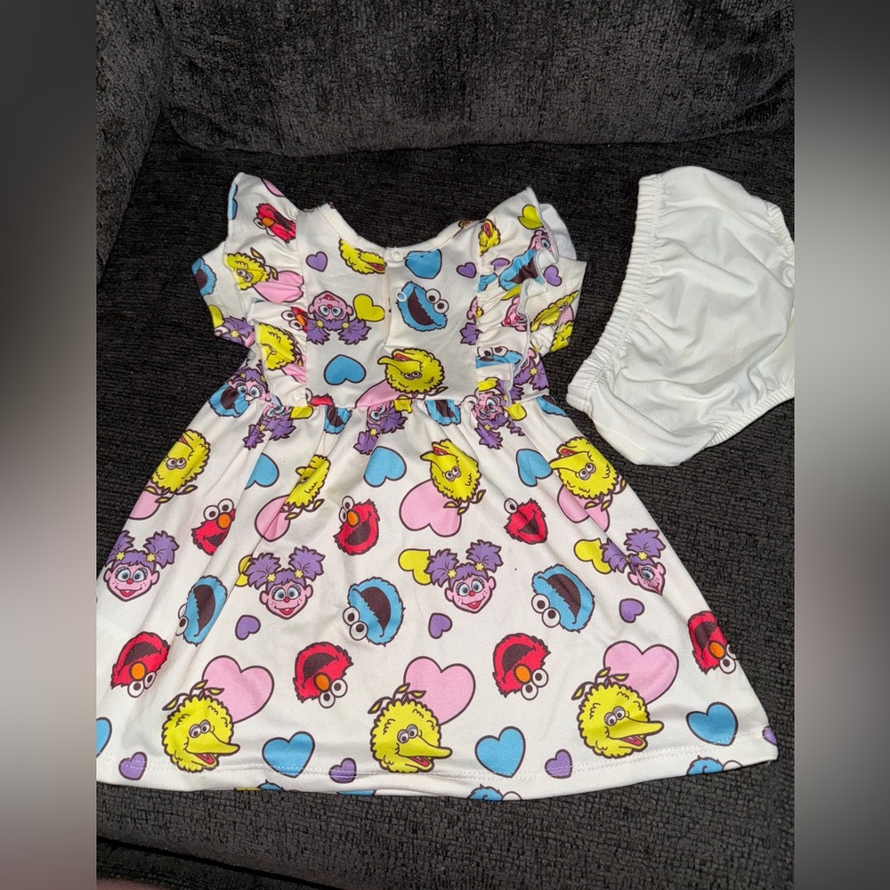 Sesame Street Baby Dress and Bloomers Set Size 6M - Picture 5 of 7